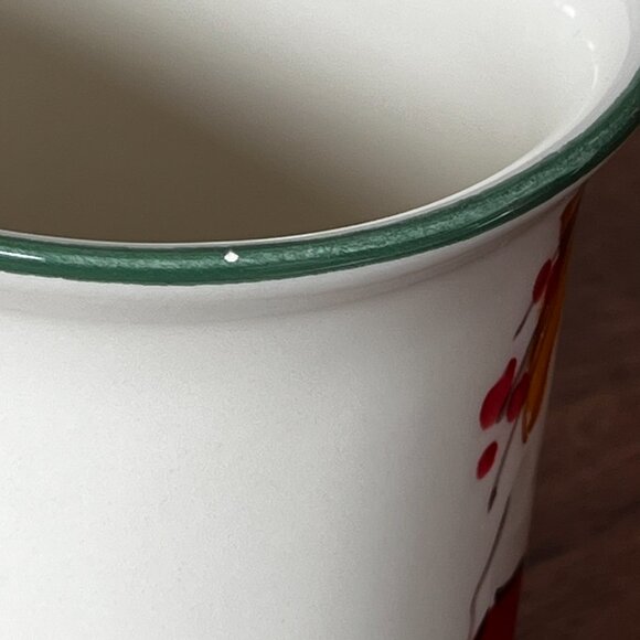 Vietri Old St. Nick Mug 2022 Limited Edition Santa & Bird Italy Made Christmas - Picture 12 of 12